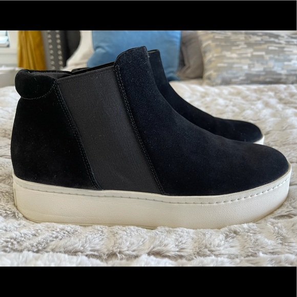 Vince hightop, platform suede sneakers - Picture 2 of 5